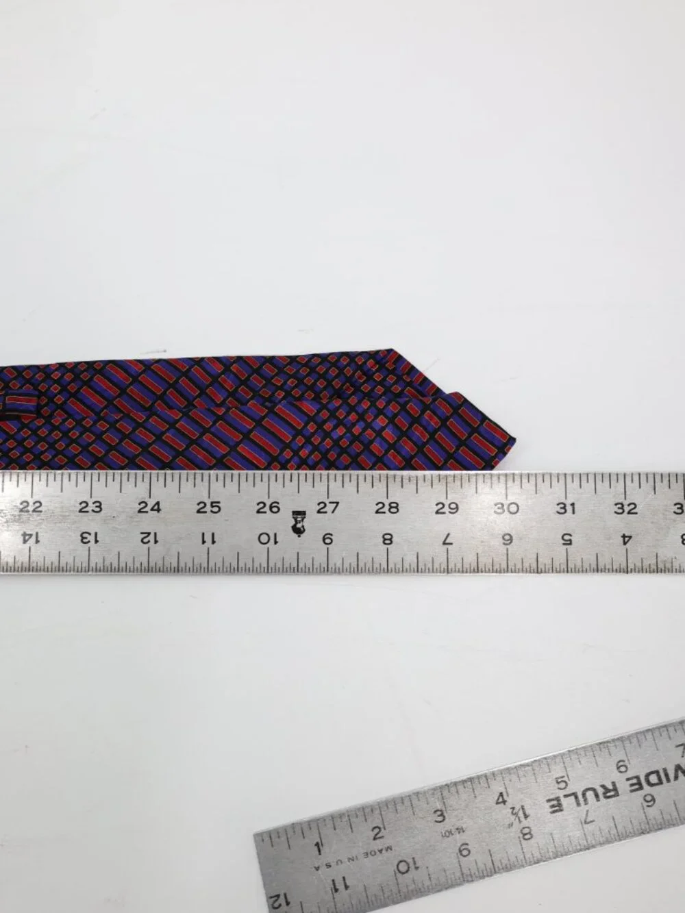 Brioni Tie Mens w4 L60 Geometric Pattern Silk Hand Made in Italy embossed luxury